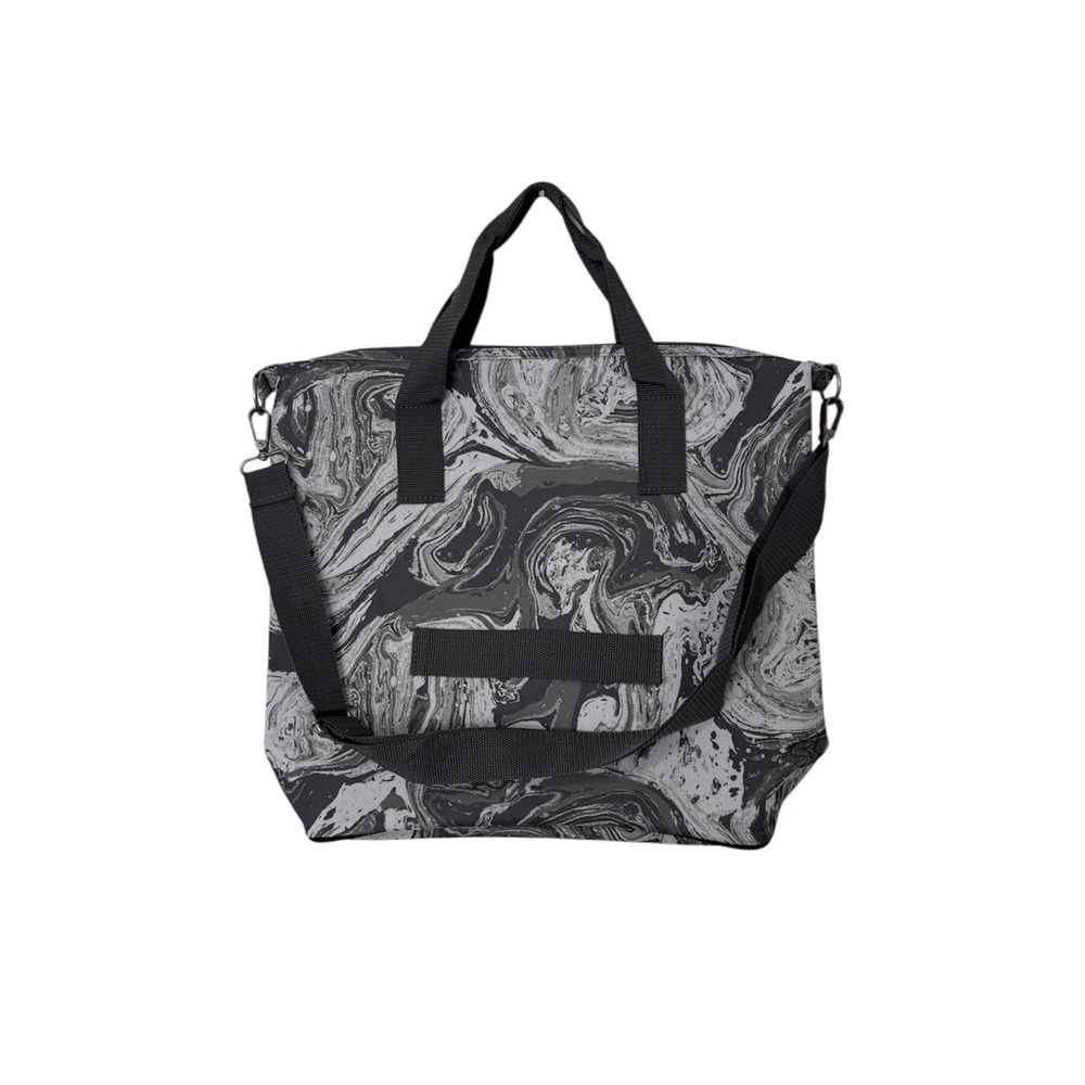 Black and Gray Swirl Tote Bag NWOT